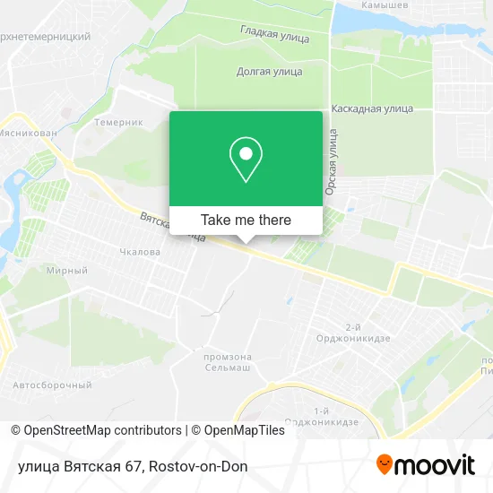 улица Вятская 67 map