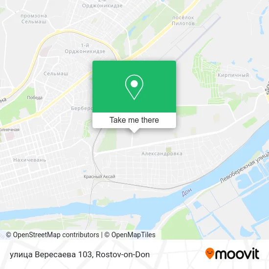 улица Вересаева 103 map