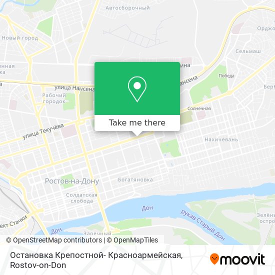 Остановка Крепостной- Красноармейская map