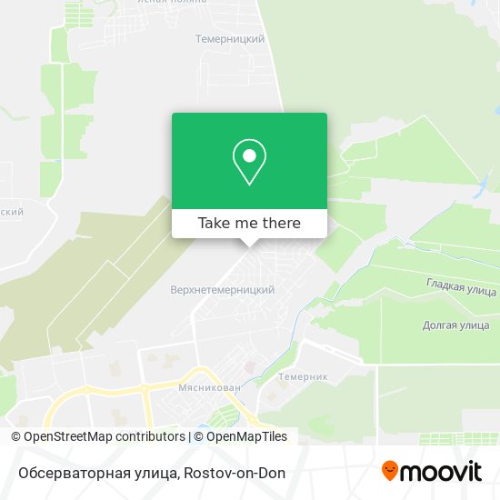 Обсерваторная улица map