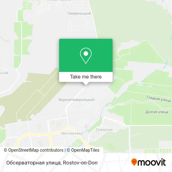 Обсерваторная улица map