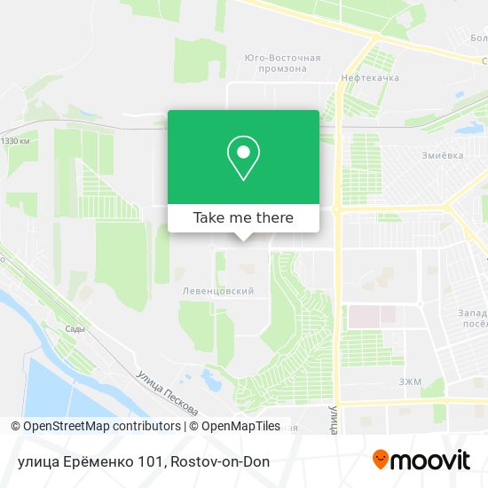 улица Ерёменко 101 map