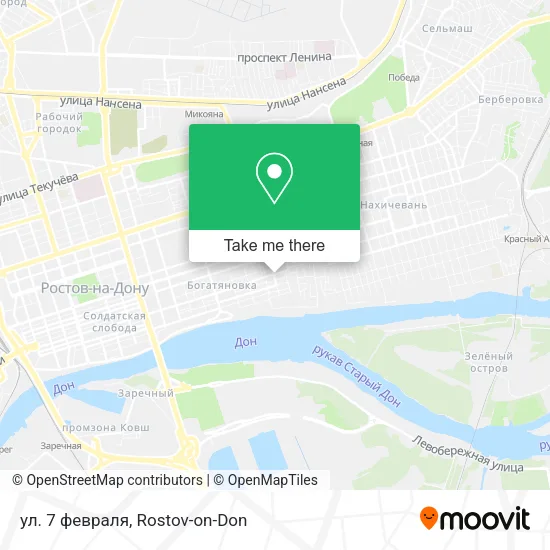 ул. 7 февраля map