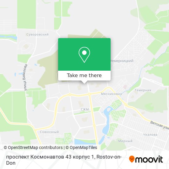 проспект Космонавтов 43 корпус 1 map
