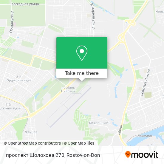 проспект Шолохова 270 map