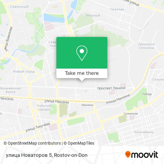 улица Новаторов 5 map