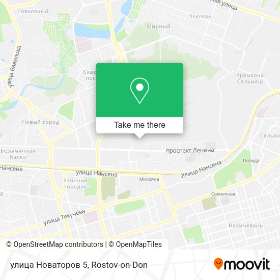 улица Новаторов 5 map