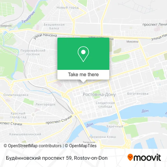 Будённовский проспект 59 map