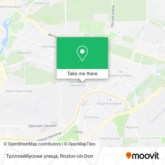 Троллейбусная улица map