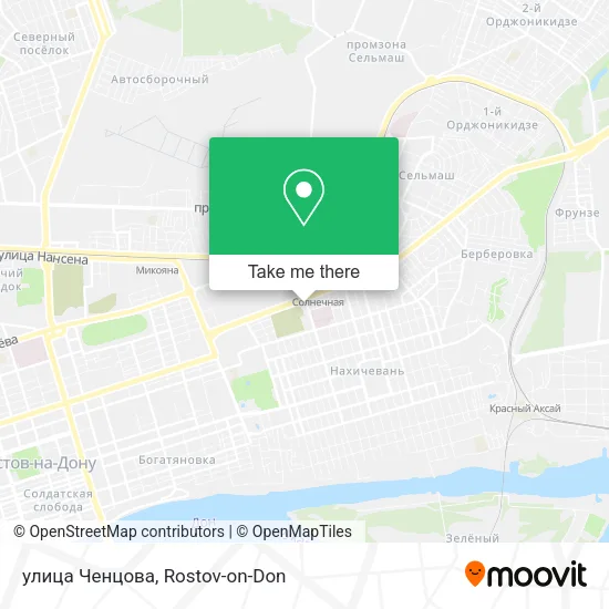 улица Ченцова map