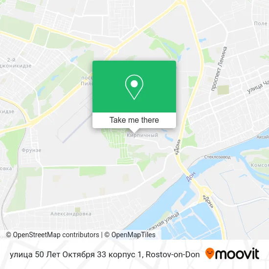 улица 50 Лет Октября 33 корпус 1 map