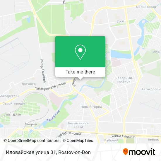 Иловайская улица 31 map
