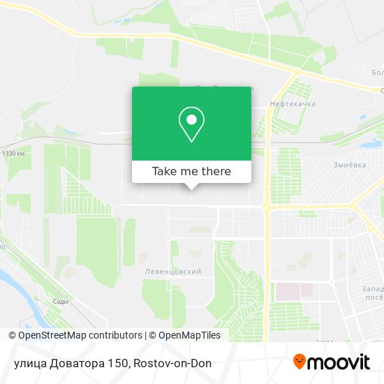 улица Доватора 150 map