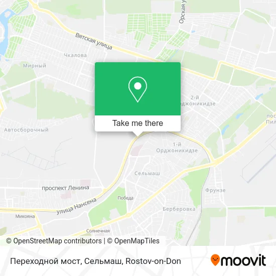Переходной мост, Сельмаш map