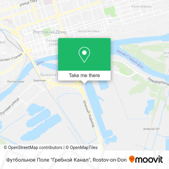 Футбольное Поле "Гребной Канал" map