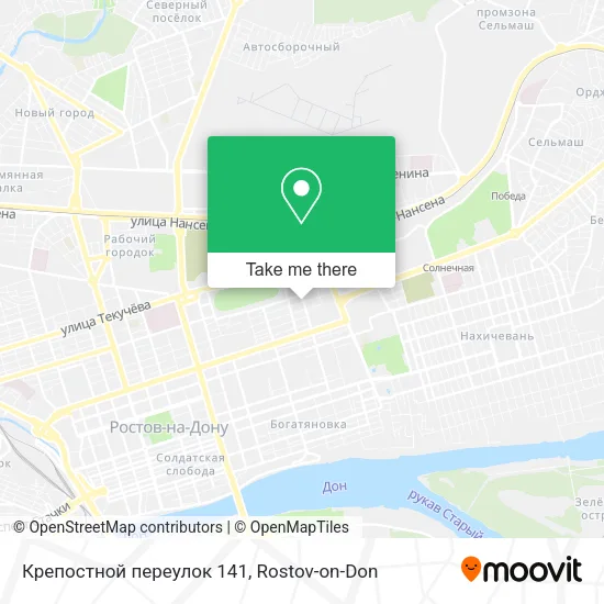 Крепостной переулок 141 map