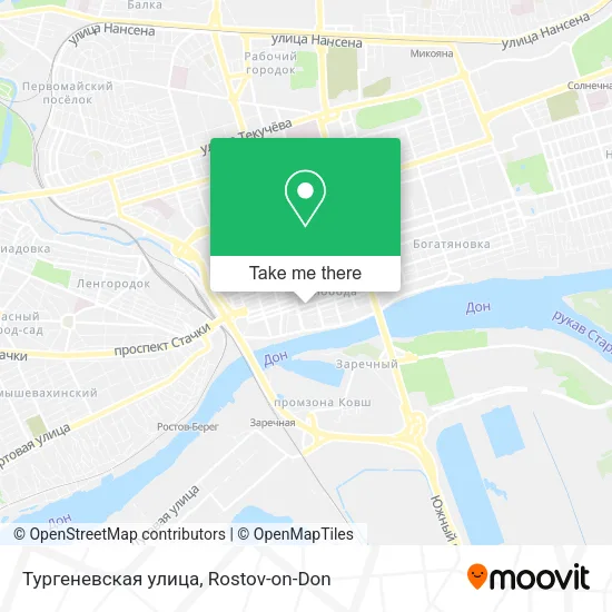 Тургеневская улица map