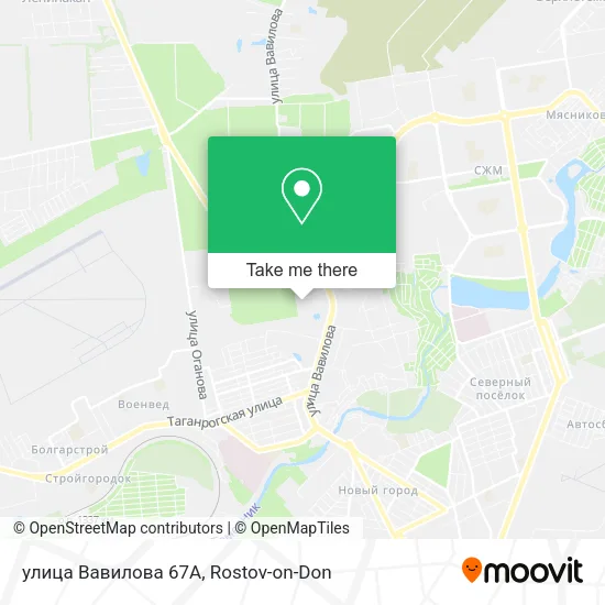 улица Вавилова 67А map