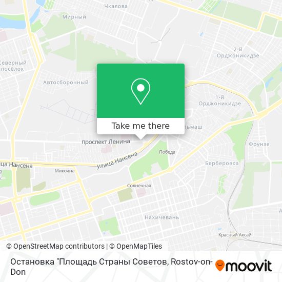 Остановка "Площадь Страны Советов map