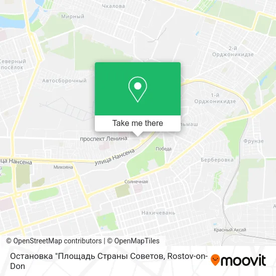 Остановка "Площадь Страны Советов map