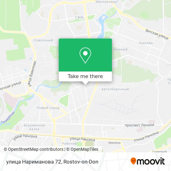 улица Нариманова 72 map