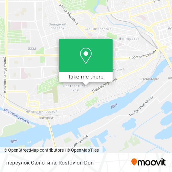 переулок Салютина map