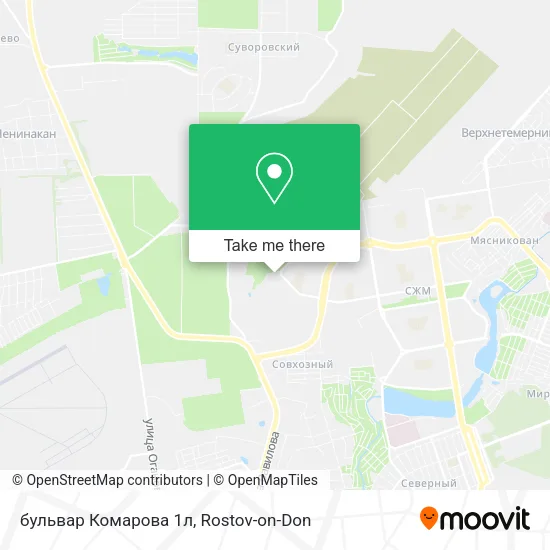 бульвар Комарова 1л map