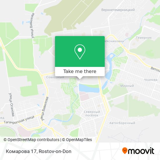 Комарова 17 map