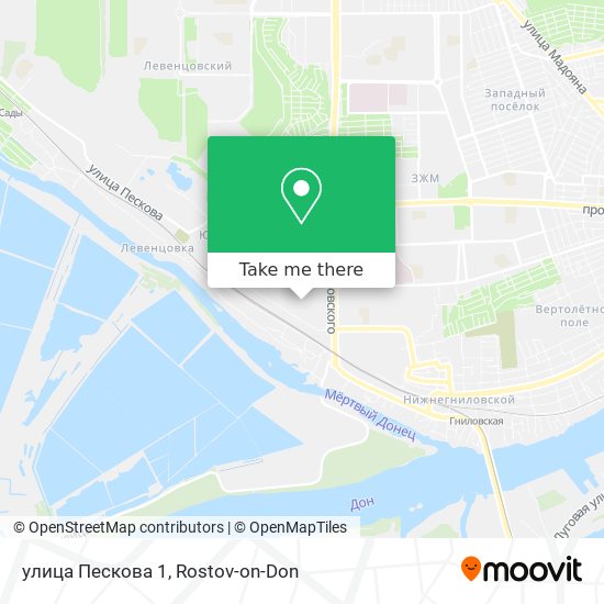 улица Пескова 1 map