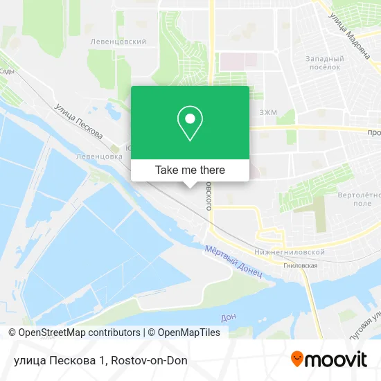 улица Пескова 1 map