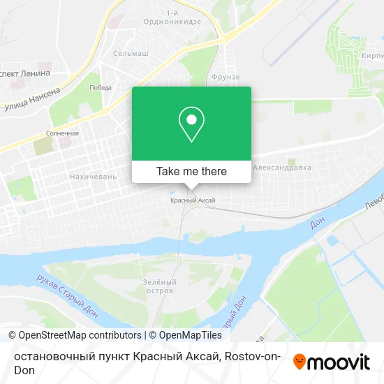 остановочный пункт Красный Аксай map