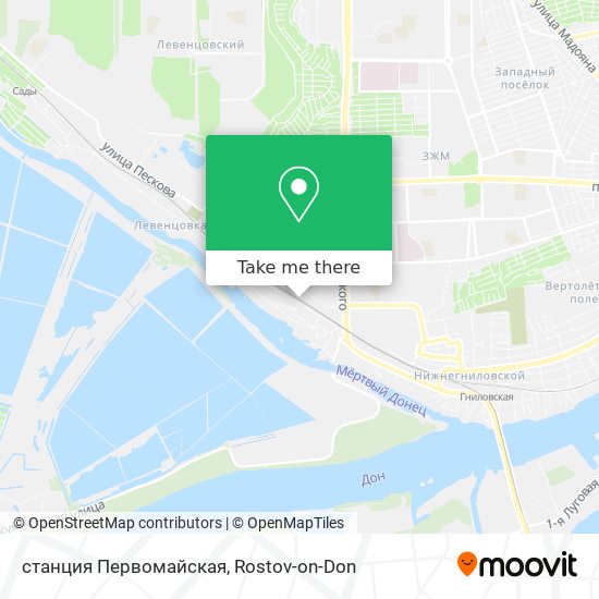 станция Первомайская map