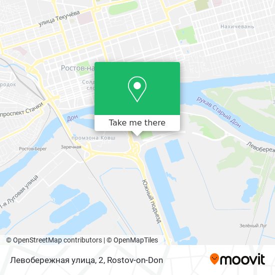 Левобережная улица, 2 map
