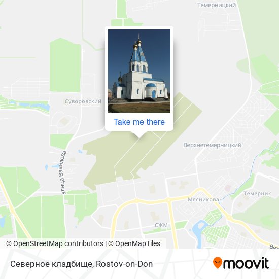 Северное кладбище map