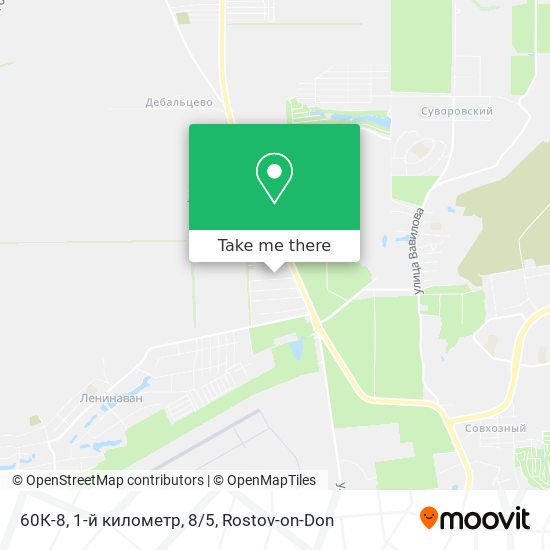 60К-8, 1-й километр, 8/5 map
