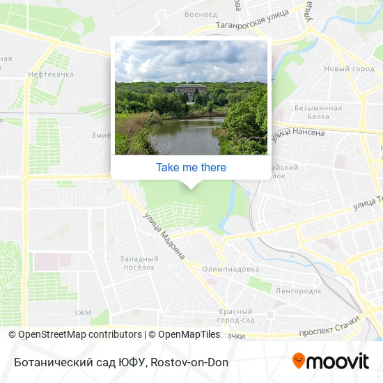 Ботанический сад ЮФУ map