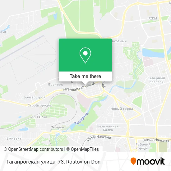 Таганрогская улица, 73 map