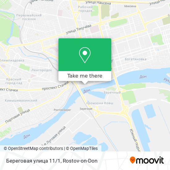 Береговая улица 11/1 map