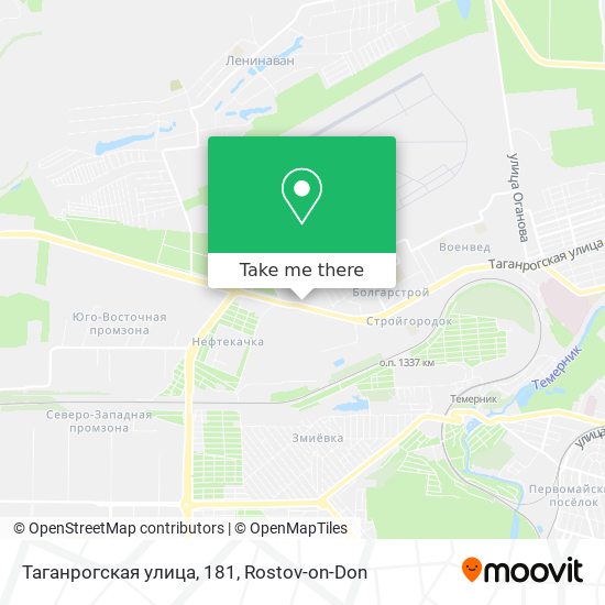 Таганрогская улица, 181 map