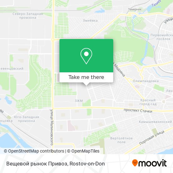 Вещевой рынок Привоз map