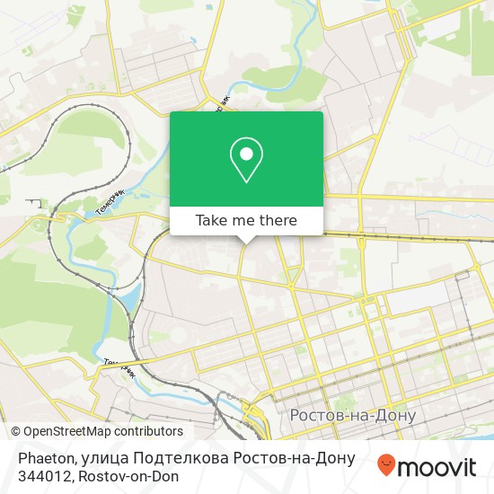 Phaeton, улица Подтелкова Ростов-на-Дону 344012 map