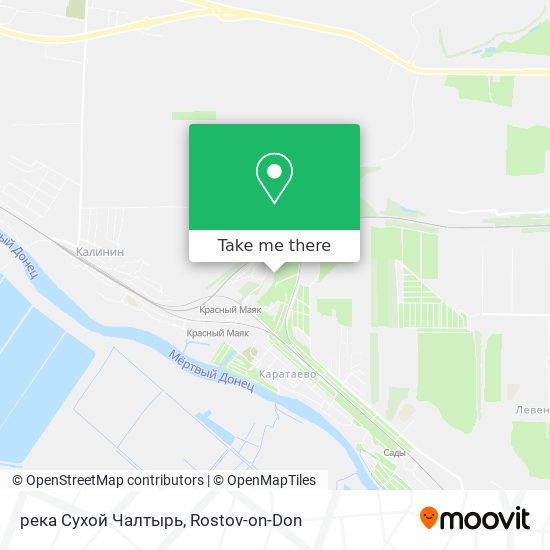 река Сухой Чалтырь map