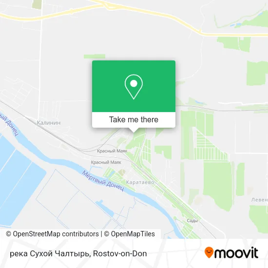 река Сухой Чалтырь map