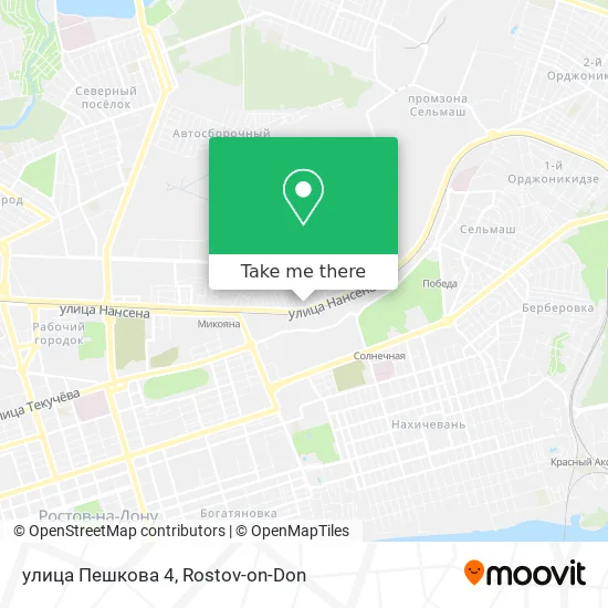 улица Пешкова 4 map