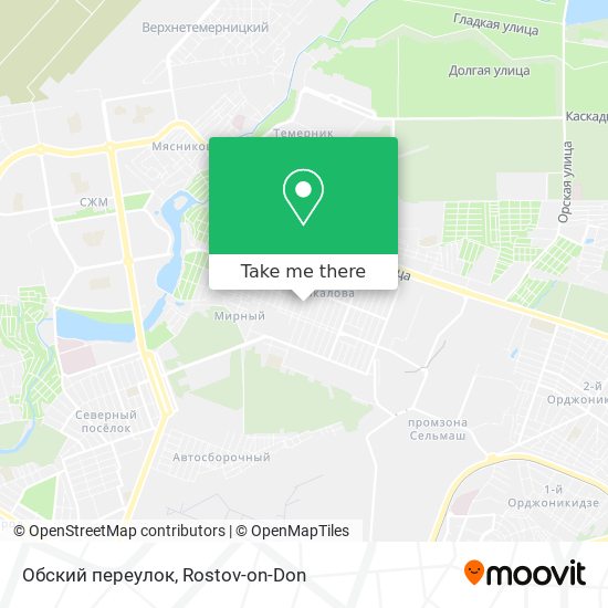 Обский переулок map