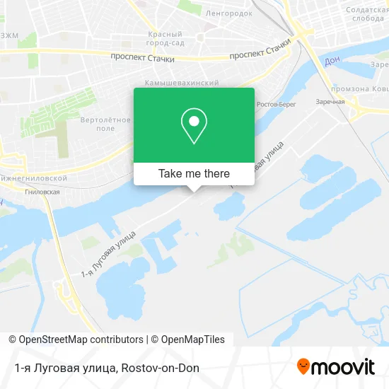 1-я Луговая улица map
