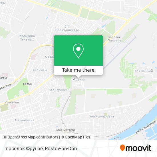 поселок Фрунзе map