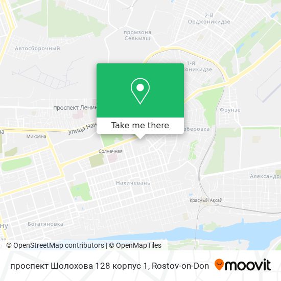 проспект Шолохова 128 корпус 1 map
