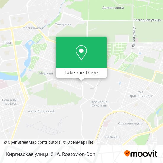 Киргизская улица, 21А map