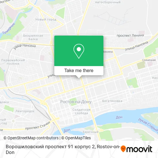 Ворошиловский проспект 91 корпус 2 map